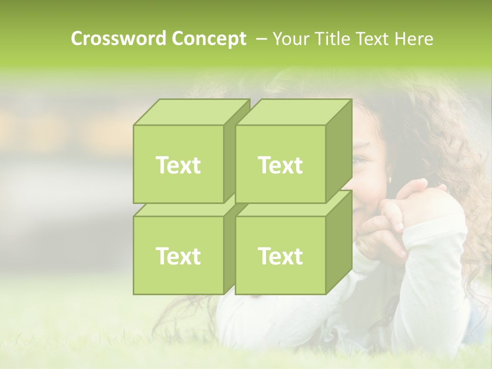 Joyful Lying Hispanic PowerPoint Template