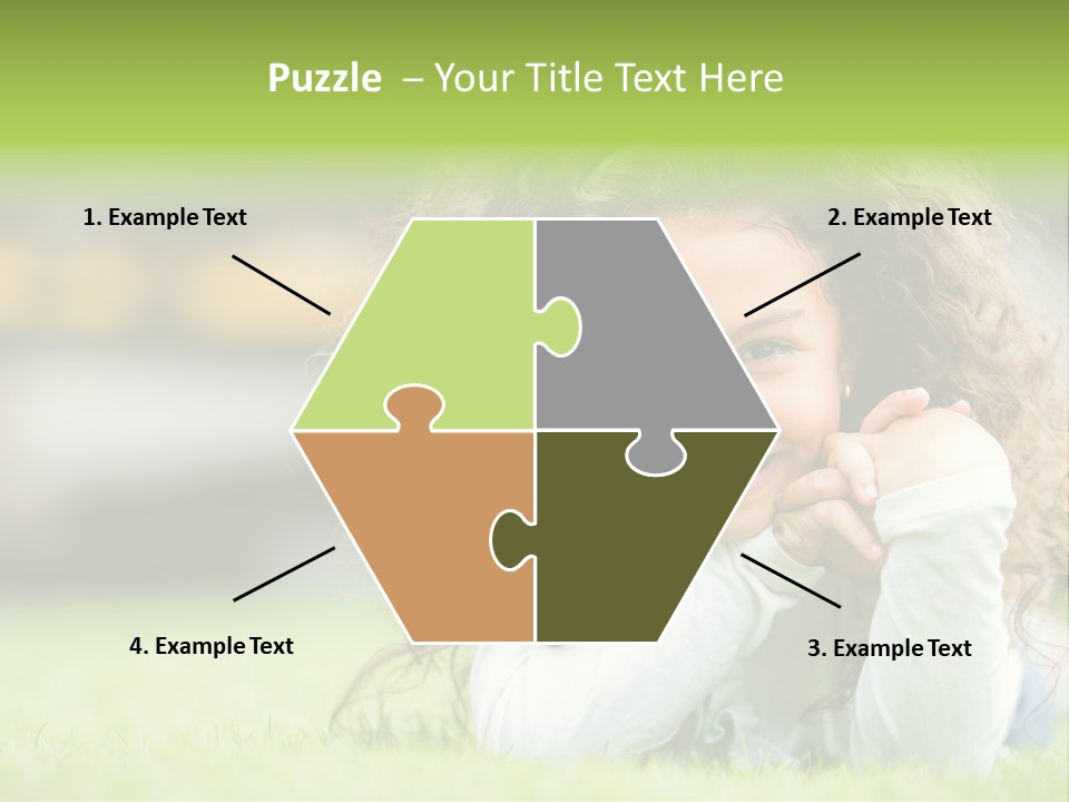 Joyful Lying Hispanic PowerPoint Template