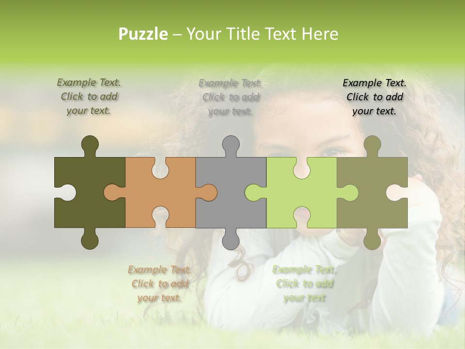 Joyful Lying Hispanic PowerPoint Template