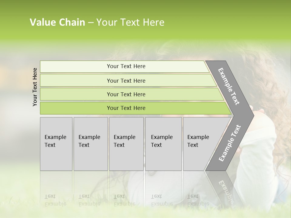 Joyful Lying Hispanic PowerPoint Template