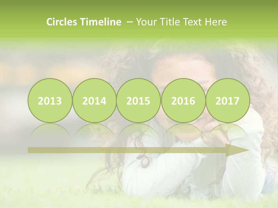 Joyful Lying Hispanic PowerPoint Template