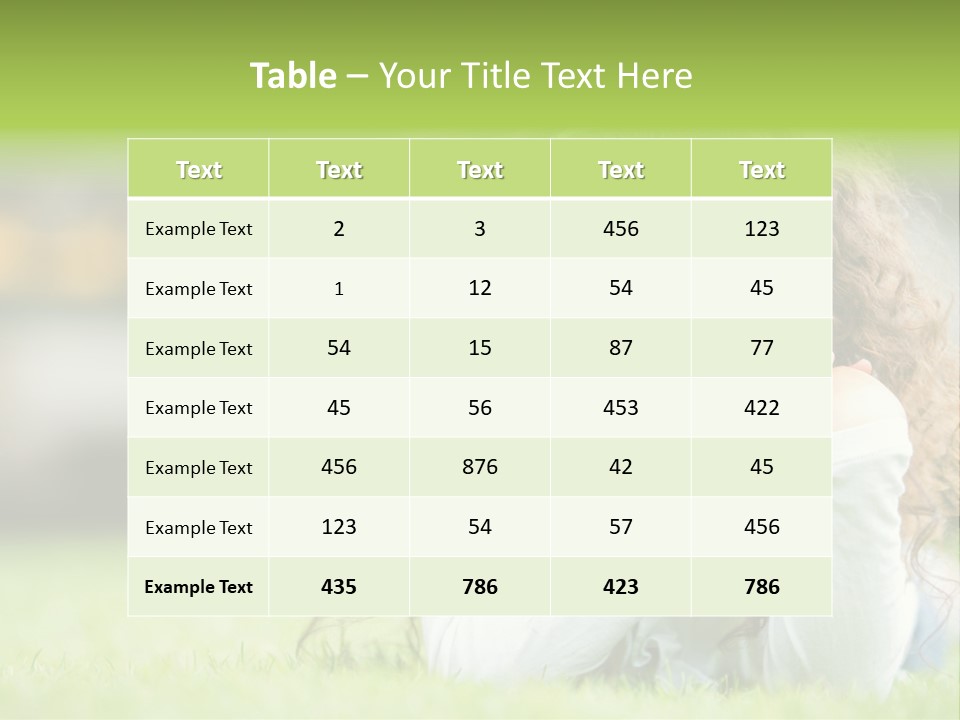 Joyful Lying Hispanic PowerPoint Template