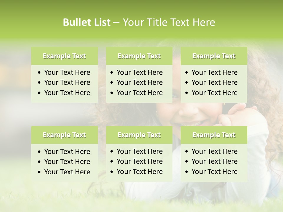 Joyful Lying Hispanic PowerPoint Template