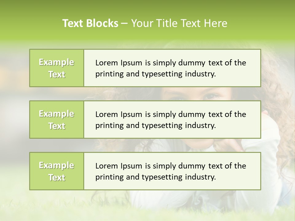 Joyful Lying Hispanic PowerPoint Template