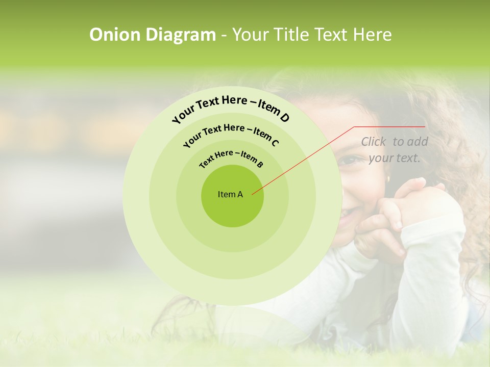 Joyful Lying Hispanic PowerPoint Template