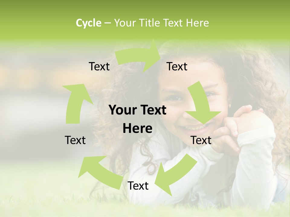 Joyful Lying Hispanic PowerPoint Template