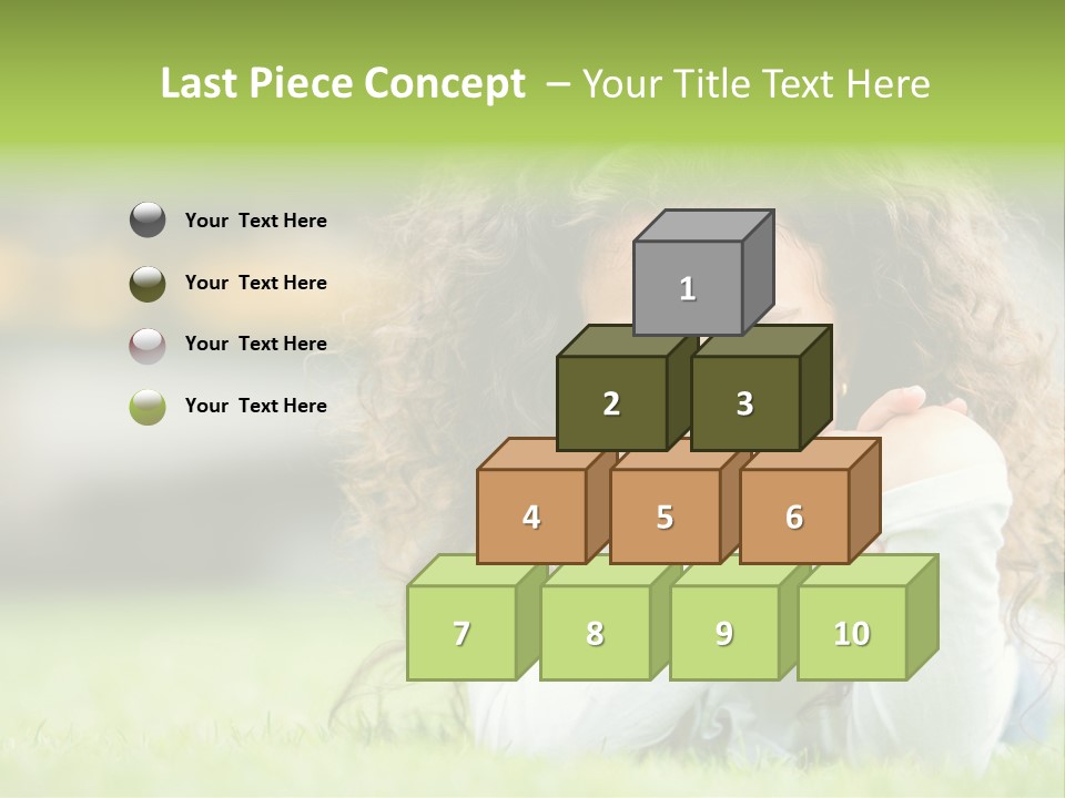 Joyful Lying Hispanic PowerPoint Template