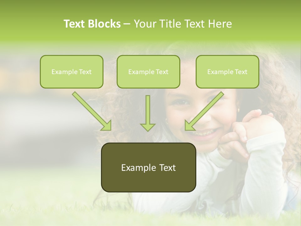 Joyful Lying Hispanic PowerPoint Template