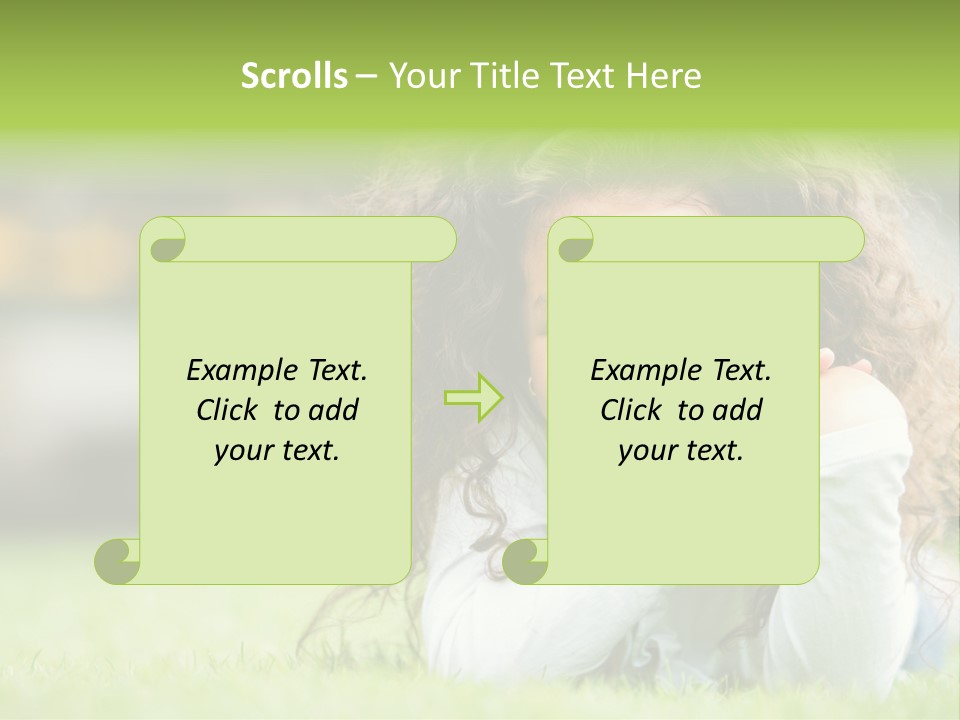 Joyful Lying Hispanic PowerPoint Template