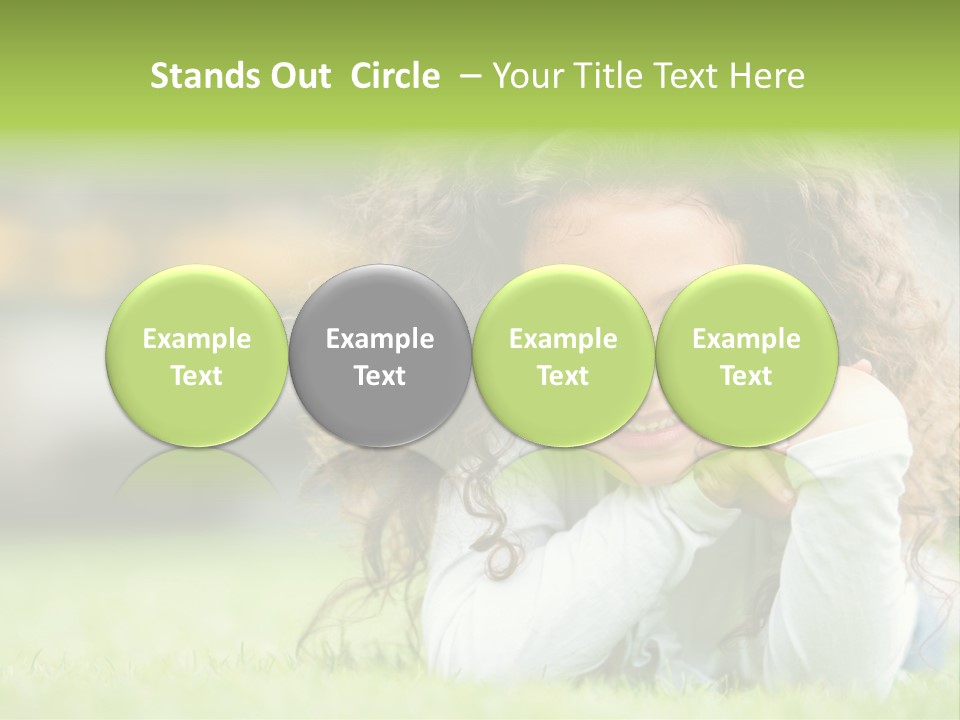 Joyful Lying Hispanic PowerPoint Template