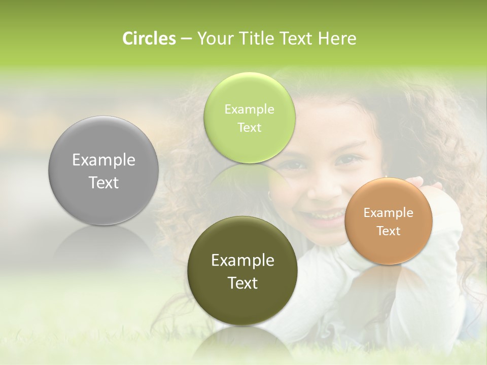 Joyful Lying Hispanic PowerPoint Template