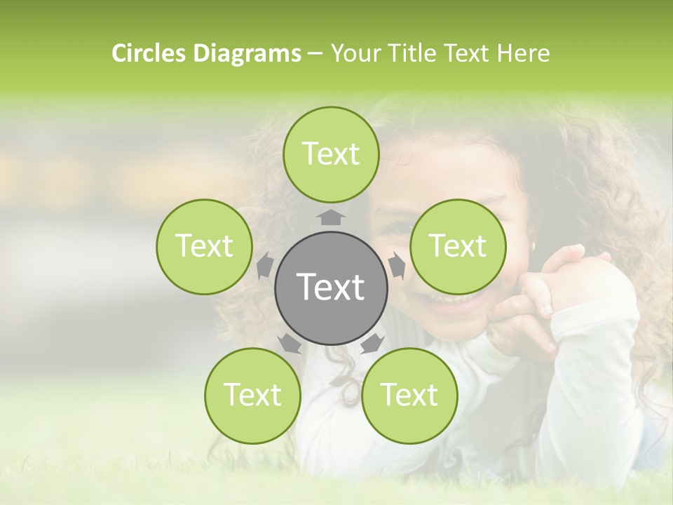 Joyful Lying Hispanic PowerPoint Template