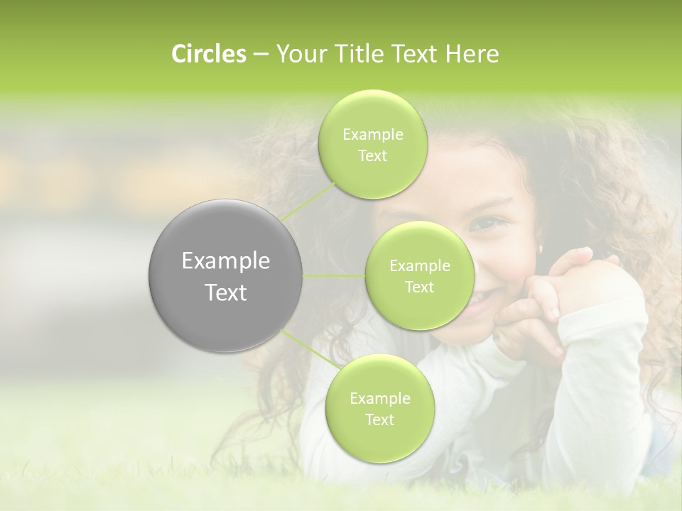 Joyful Lying Hispanic PowerPoint Template