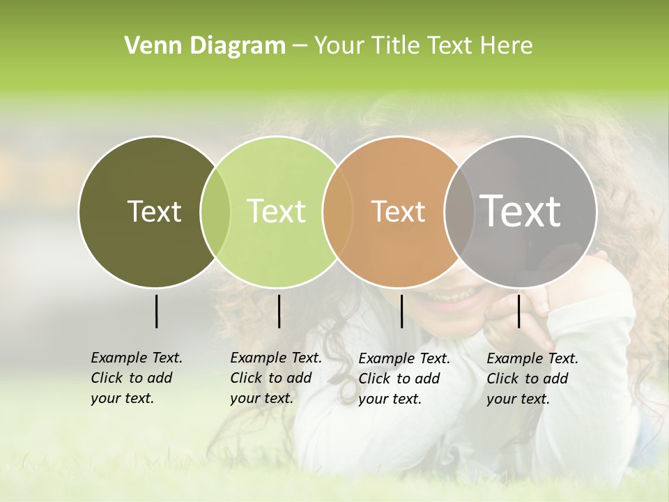 Joyful Lying Hispanic PowerPoint Template