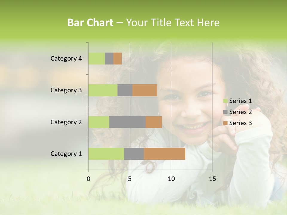 Joyful Lying Hispanic PowerPoint Template