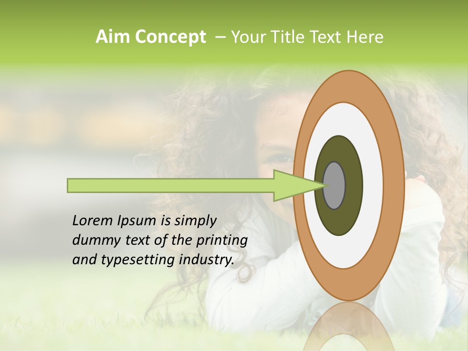 Joyful Lying Hispanic PowerPoint Template