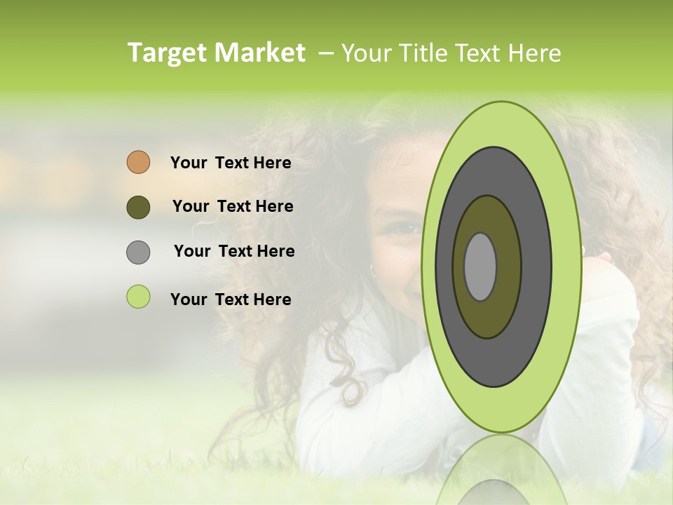 Joyful Lying Hispanic PowerPoint Template