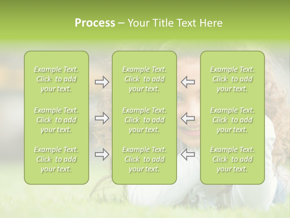 Joyful Lying Hispanic PowerPoint Template