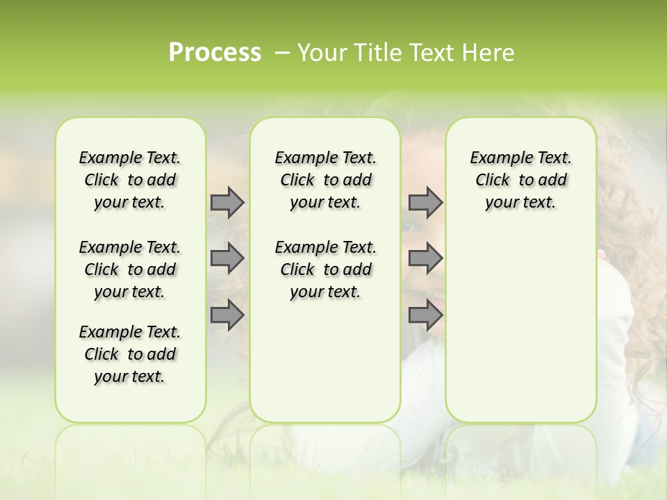 Joyful Lying Hispanic PowerPoint Template