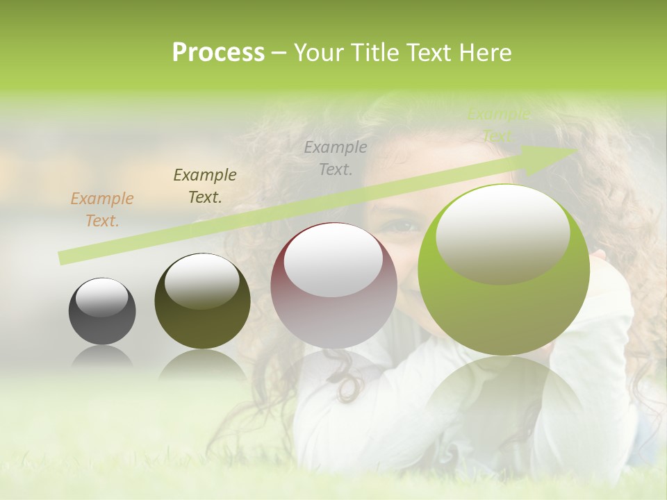 Joyful Lying Hispanic PowerPoint Template