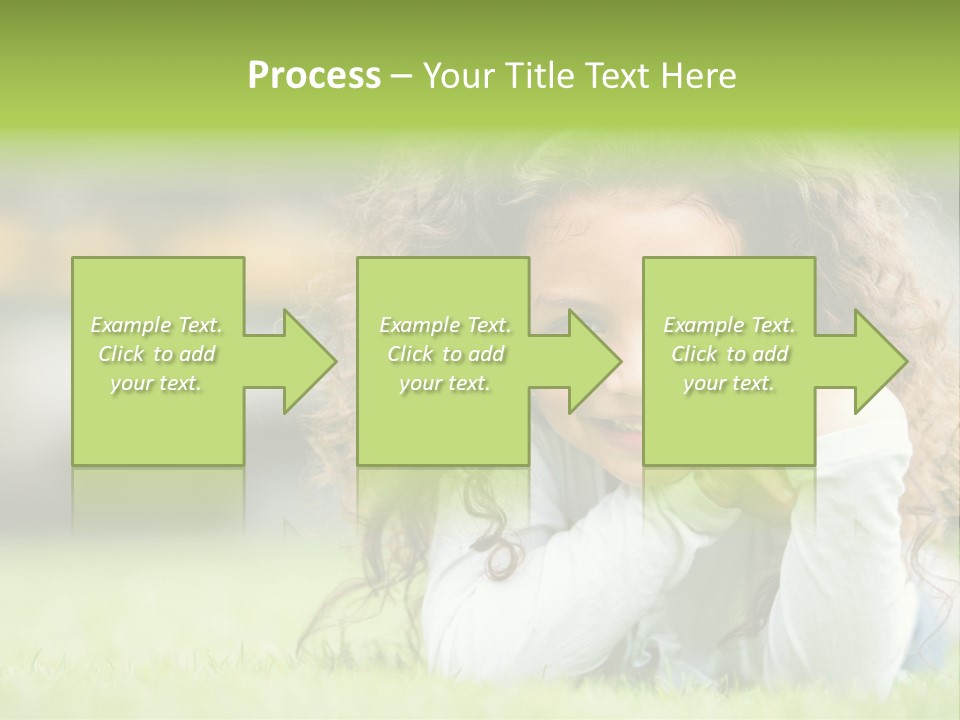 Joyful Lying Hispanic PowerPoint Template