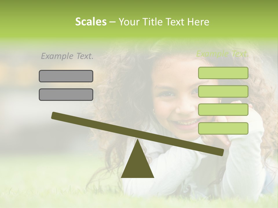 Joyful Lying Hispanic PowerPoint Template