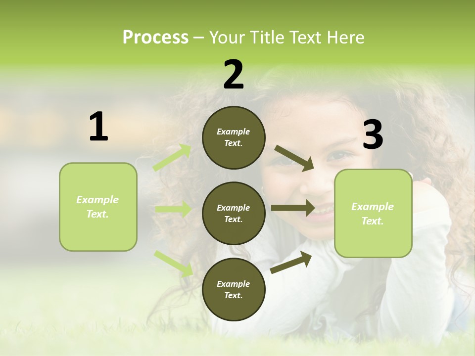 Joyful Lying Hispanic PowerPoint Template