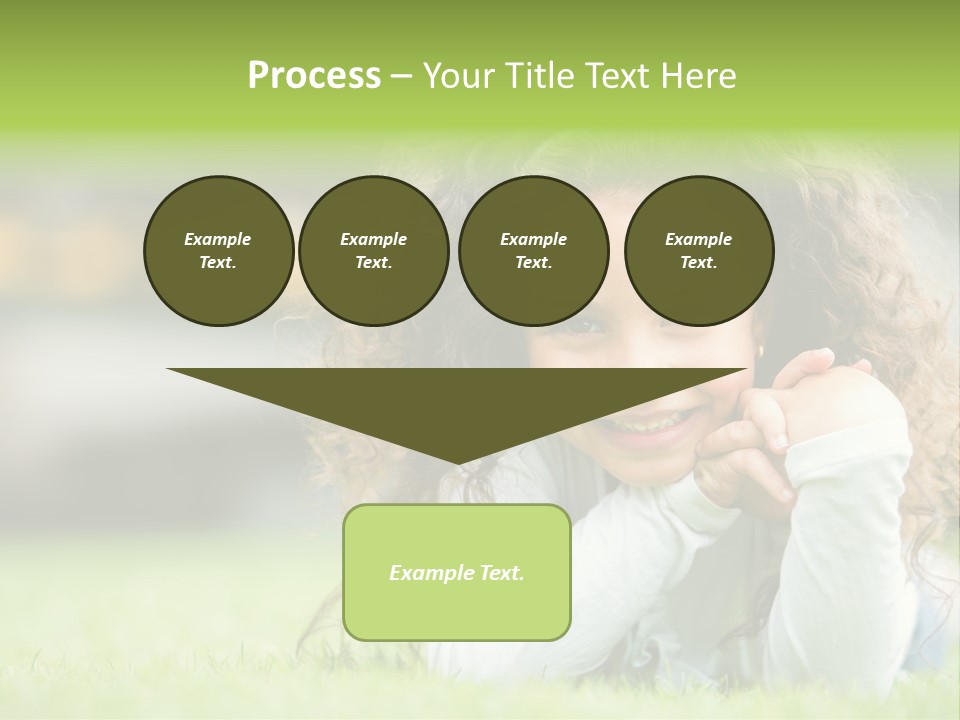 Joyful Lying Hispanic PowerPoint Template