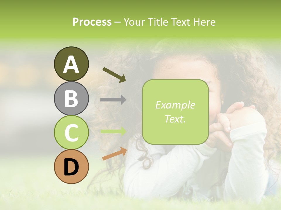 Joyful Lying Hispanic PowerPoint Template