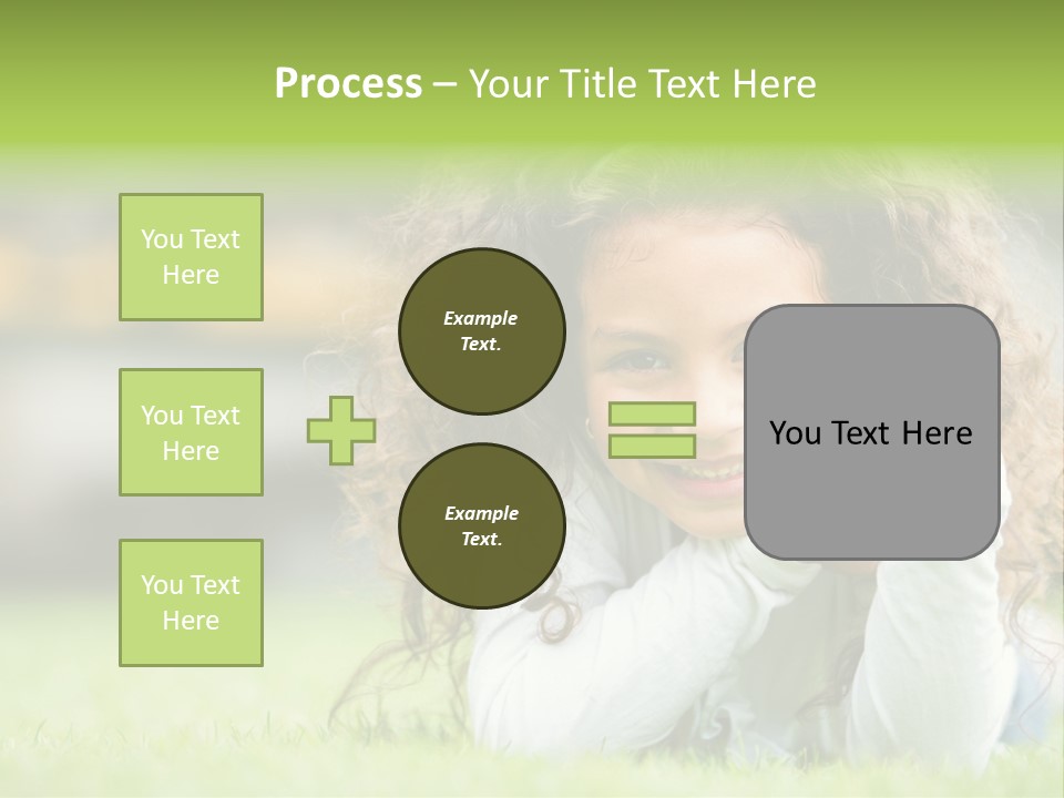 Joyful Lying Hispanic PowerPoint Template