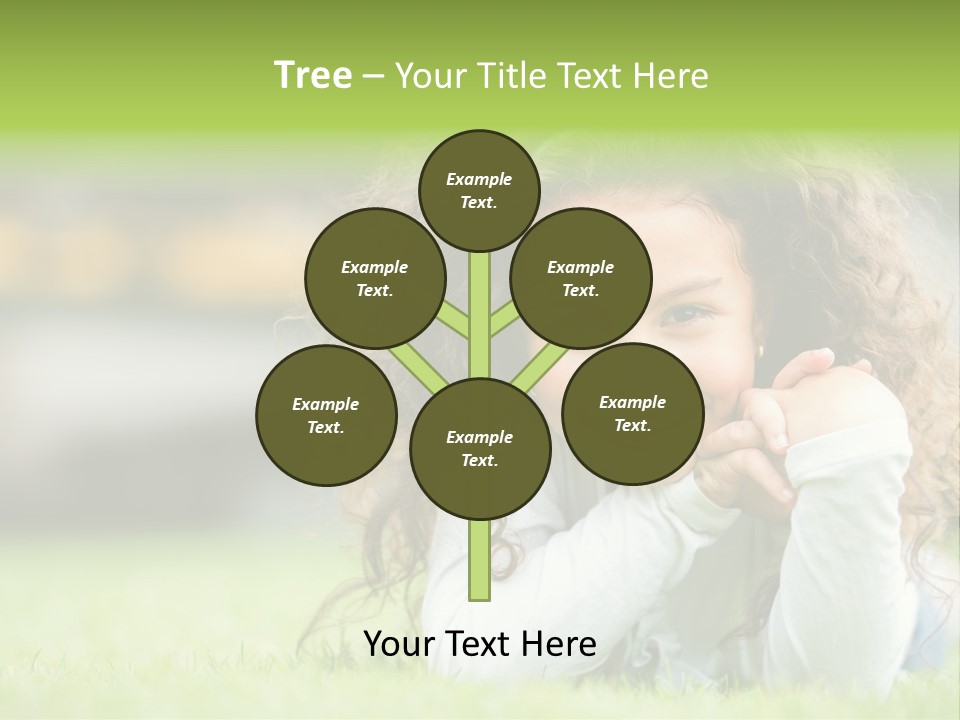 Joyful Lying Hispanic PowerPoint Template