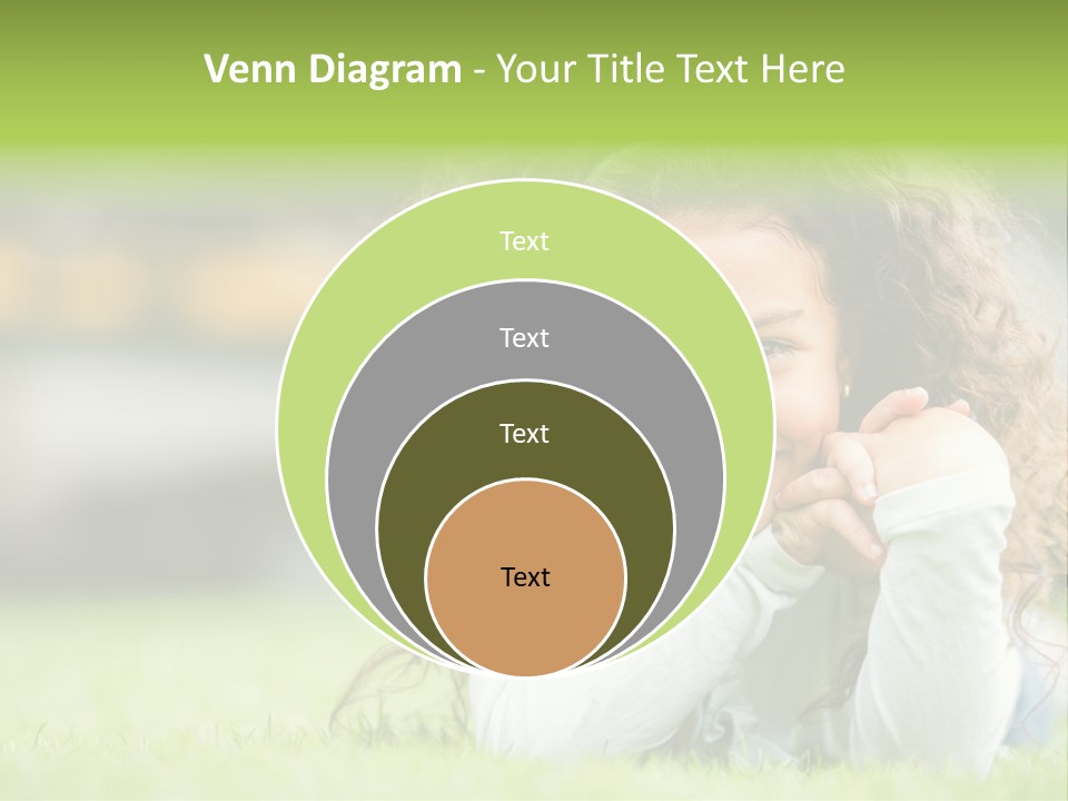 Joyful Lying Hispanic PowerPoint Template