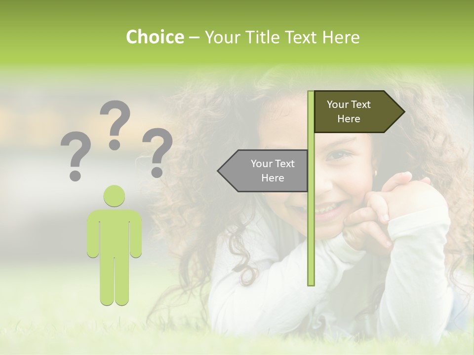 Joyful Lying Hispanic PowerPoint Template