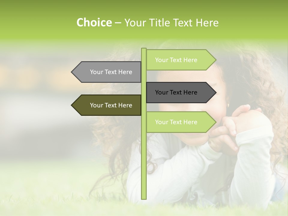Joyful Lying Hispanic PowerPoint Template