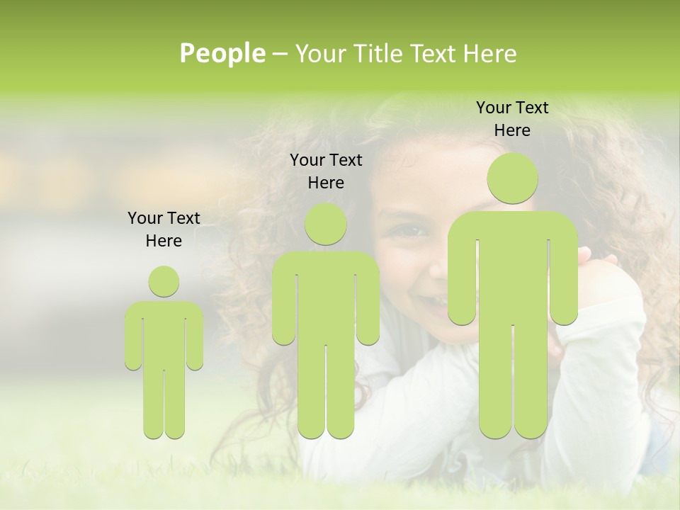 Joyful Lying Hispanic PowerPoint Template