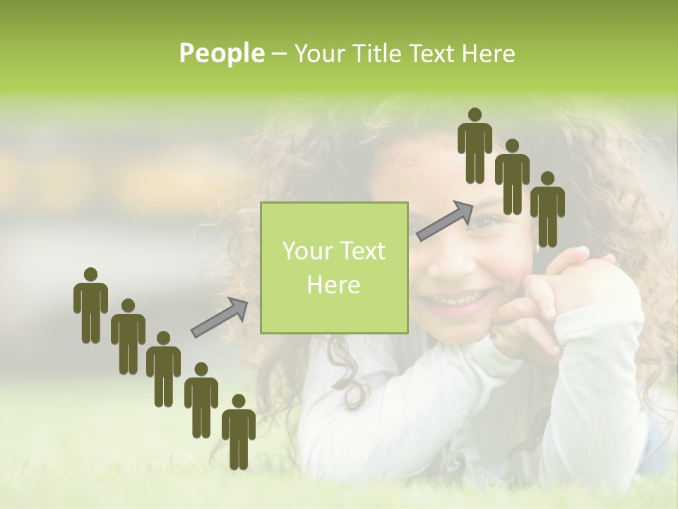 Joyful Lying Hispanic PowerPoint Template