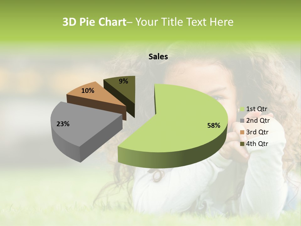 Joyful Lying Hispanic PowerPoint Template