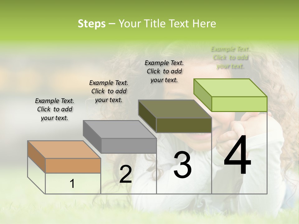 Joyful Lying Hispanic PowerPoint Template