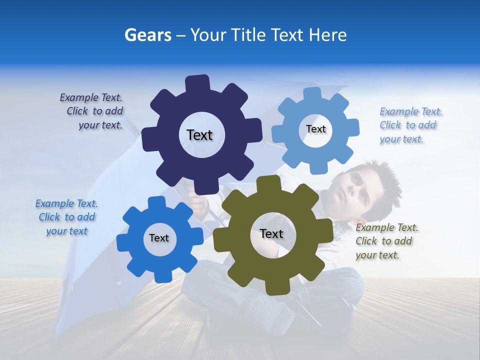 Cielo Legno Pioggia PowerPoint Template