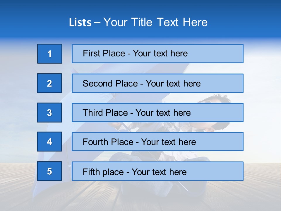 Cielo Legno Pioggia PowerPoint Template
