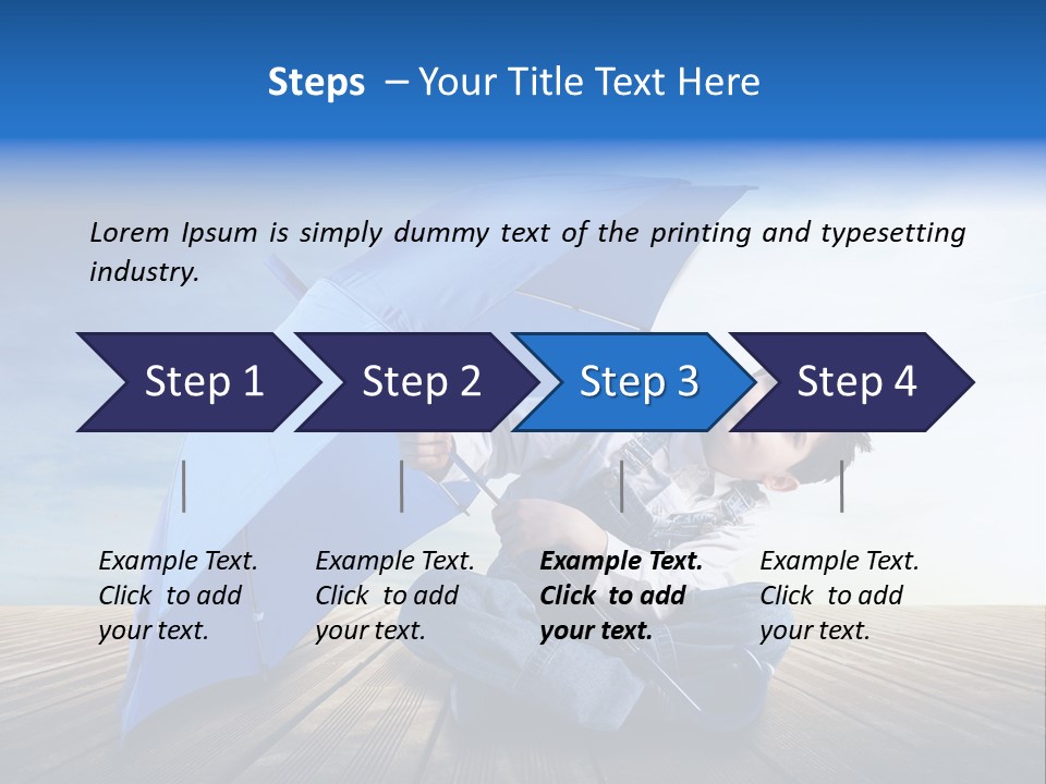 Cielo Legno Pioggia PowerPoint Template