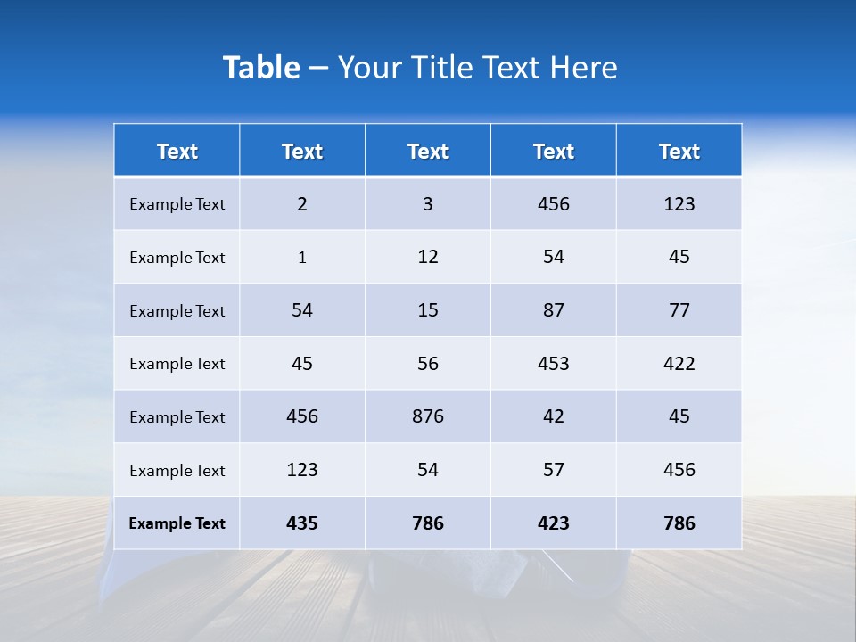 Cielo Legno Pioggia PowerPoint Template