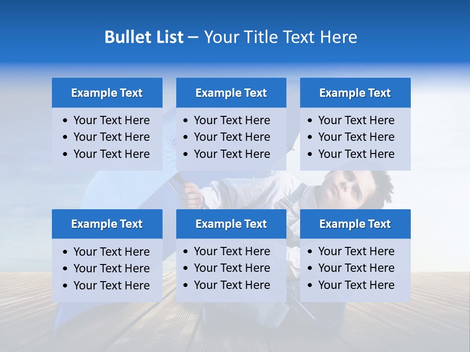 Cielo Legno Pioggia PowerPoint Template