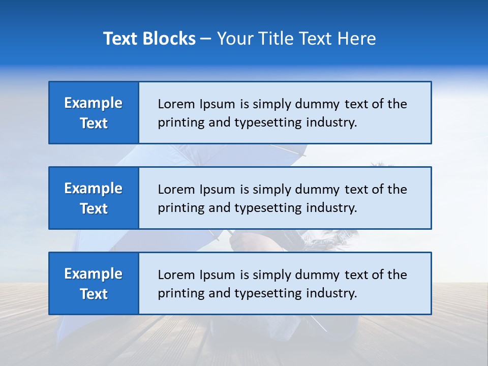 Cielo Legno Pioggia PowerPoint Template