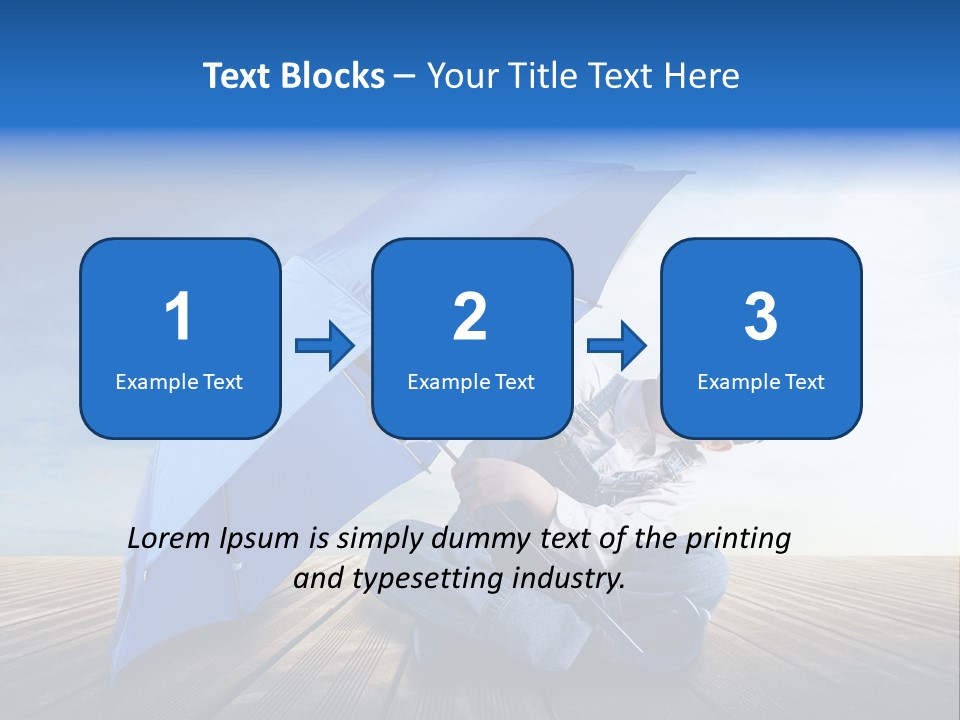 Cielo Legno Pioggia PowerPoint Template