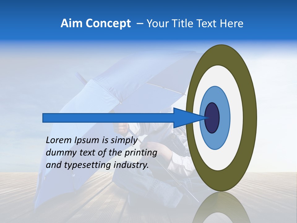 Cielo Legno Pioggia PowerPoint Template