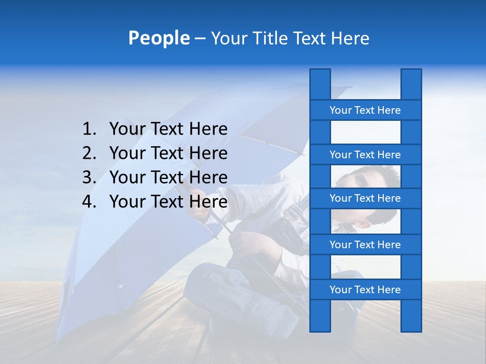 Cielo Legno Pioggia PowerPoint Template