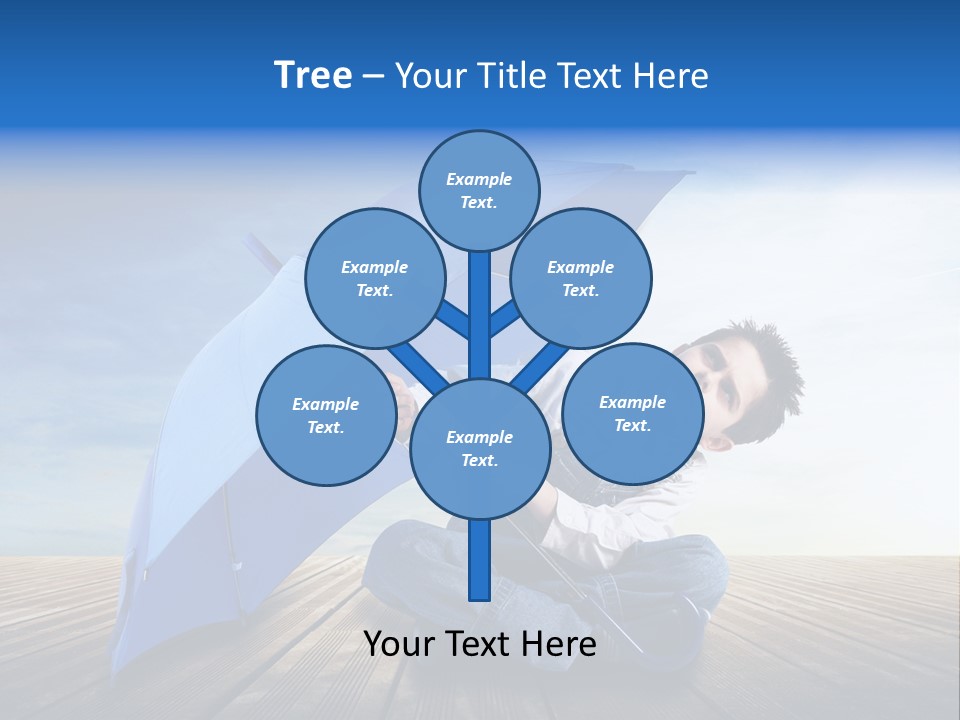 Cielo Legno Pioggia PowerPoint Template