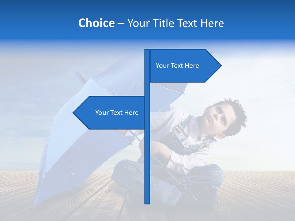 Cielo Legno Pioggia PowerPoint Template