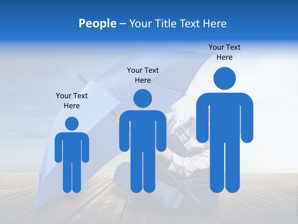 Cielo Legno Pioggia PowerPoint Template